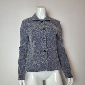 Vintage 90s Jessica Howard Blue Speckled Jacket
